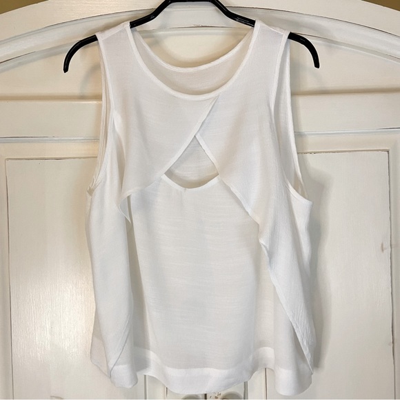 Free People Look Through Keyhole Tank Top in White - Picture 5 of 9